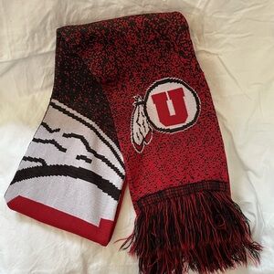 Red and Black University Logo Scarf